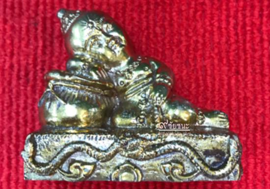 รูปกุมารทองรักษาทรัพย์ ต่อเงินต่อทอง หลวงพ่อจืด วัดโพธิเศรษฐี ปี 2544